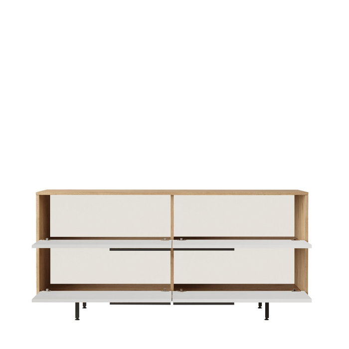 Hanah Home Consola ON3-SW Roble y Blanco